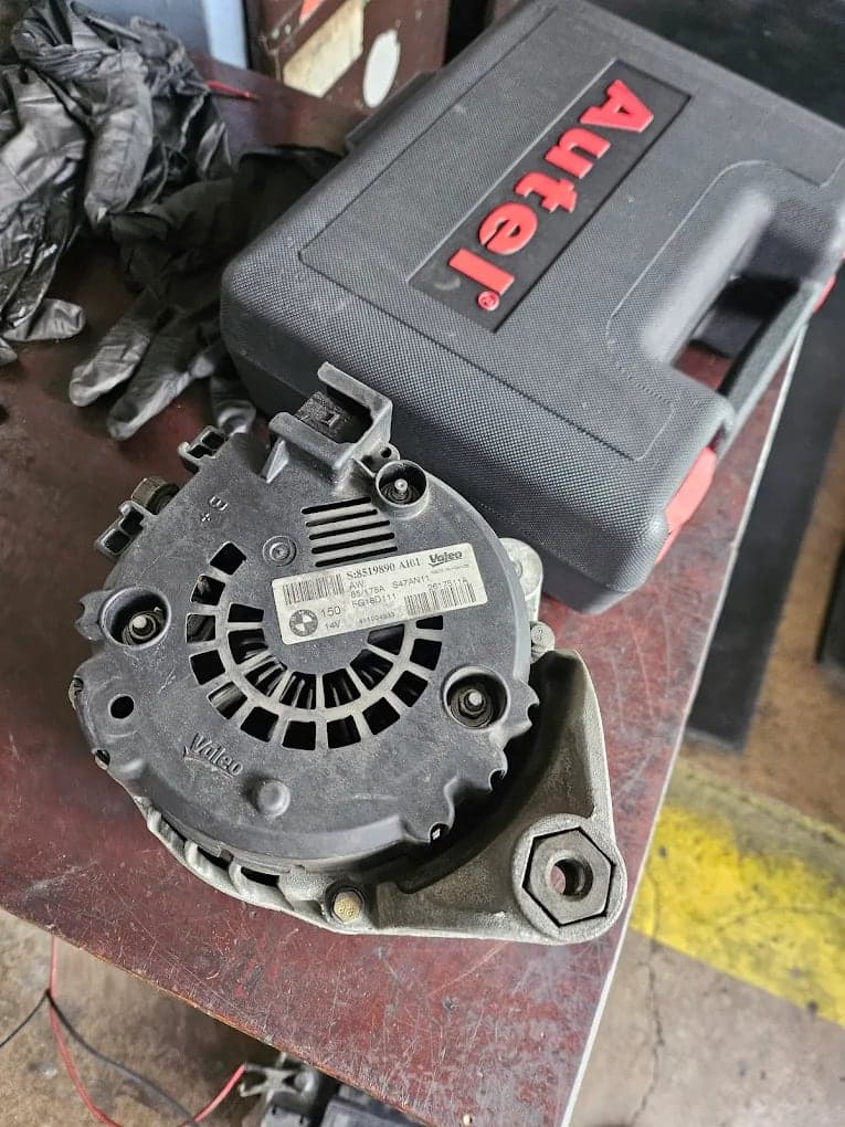 Alternator overhaul with diagnostic equipment
